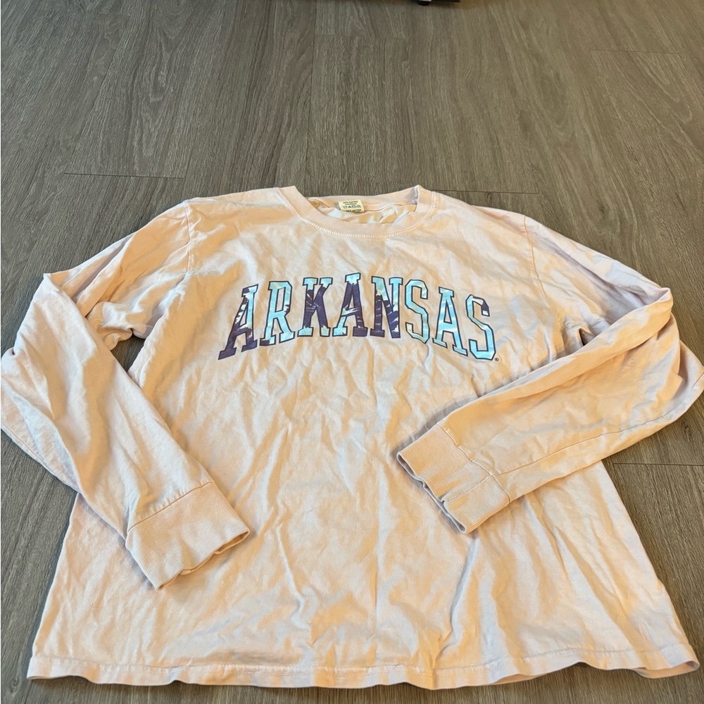 Blue 84 Cream Arkansas Long Sleeve Tee